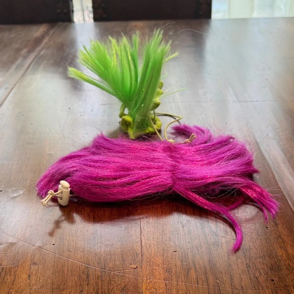 Pink and Green Halloween Dog Wigs